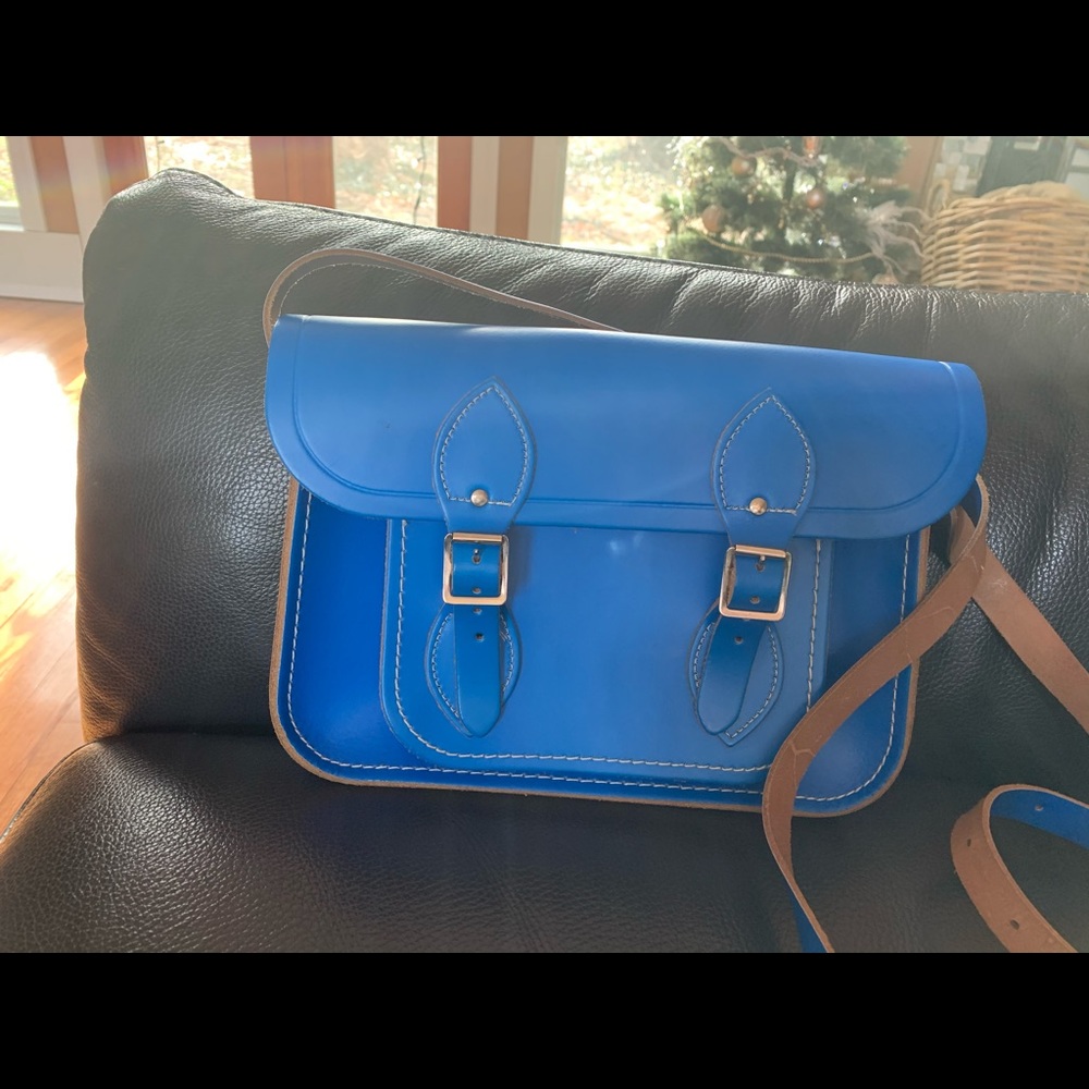 The Cambridge Satchel company - bright blue bag